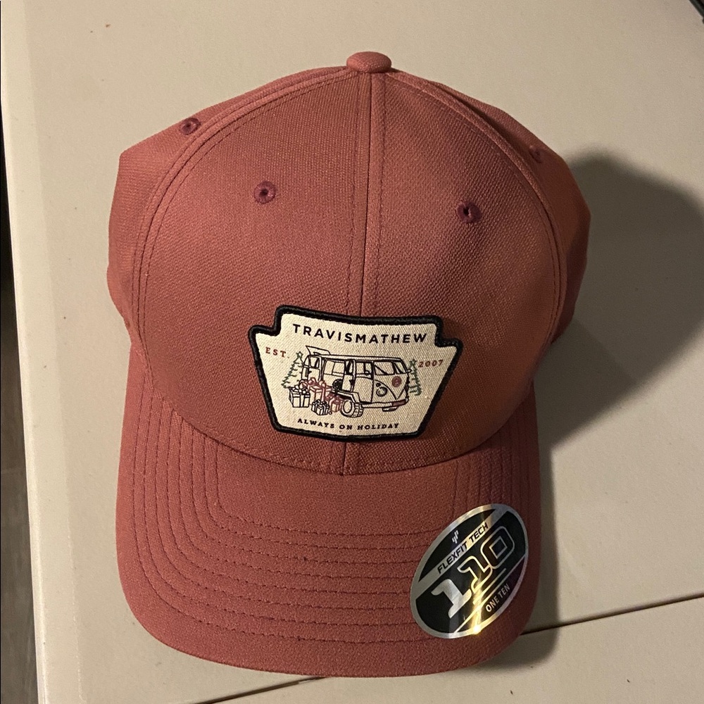 Travis Mathew Maroon Hat With Patch - image 6